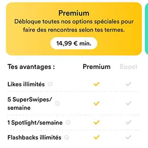 Bumble gratuit ou payant.